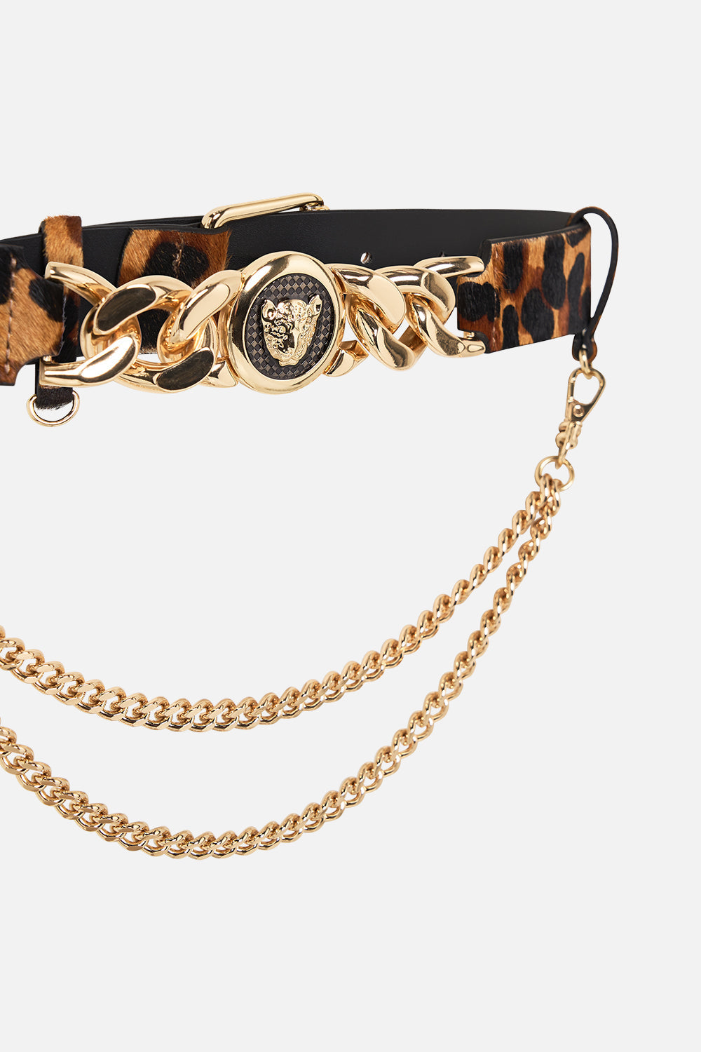 CAMILLA leopard print belt 