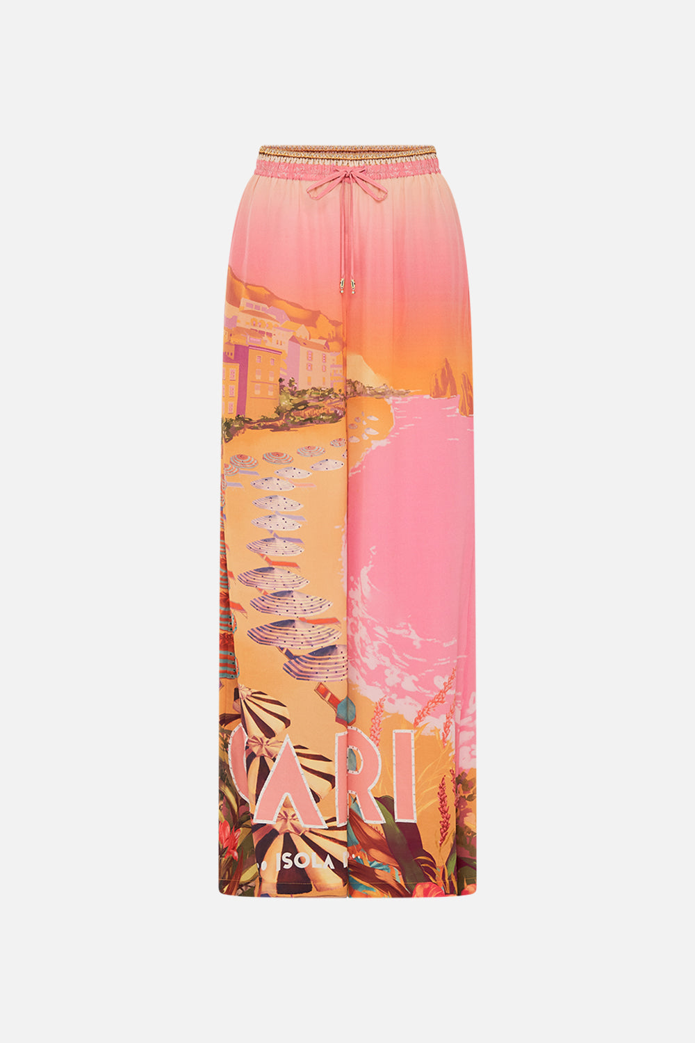 CAMILLA silk lounge pant in Capri Me print