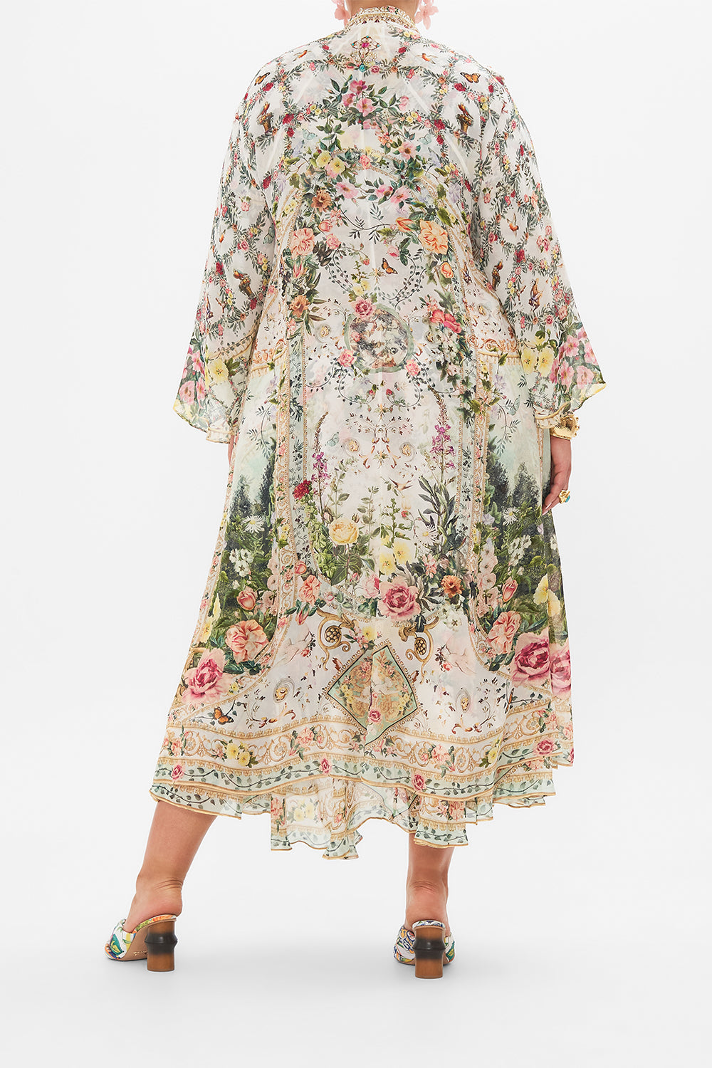 FLARE SLEEVE LONG ROBE RENAISSANCE ROMANCE