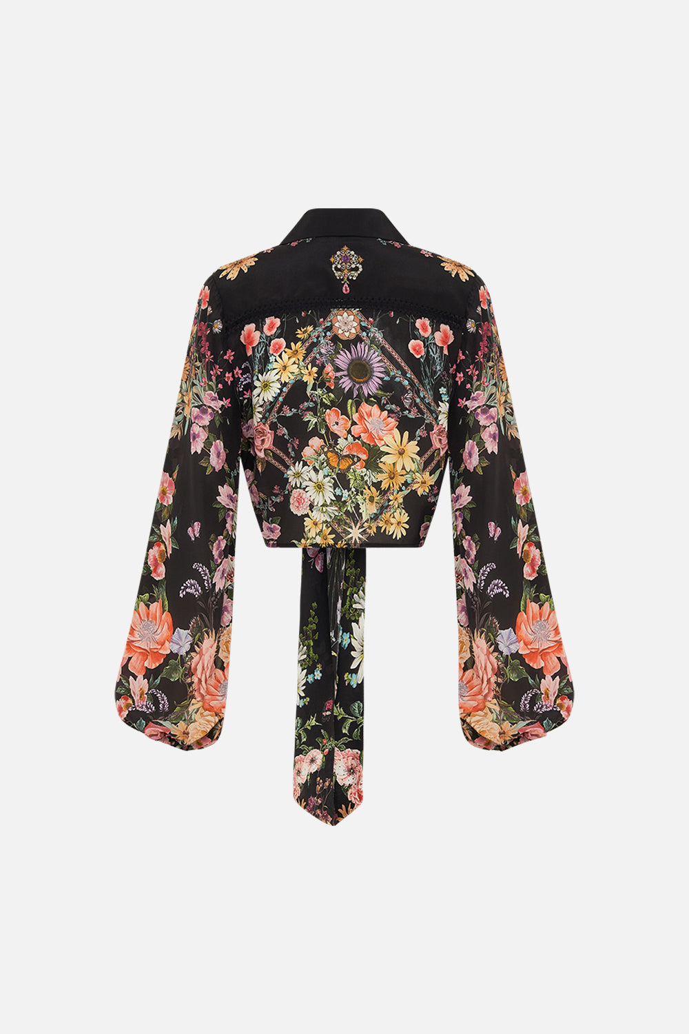 CROPPED WRAP SHIRT LETTERS FROM A VINEYARD