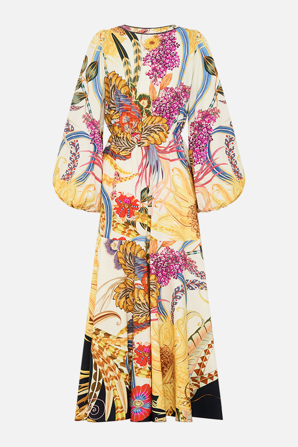 CAMILLA wrap dress in Sunflowers On My Mind print