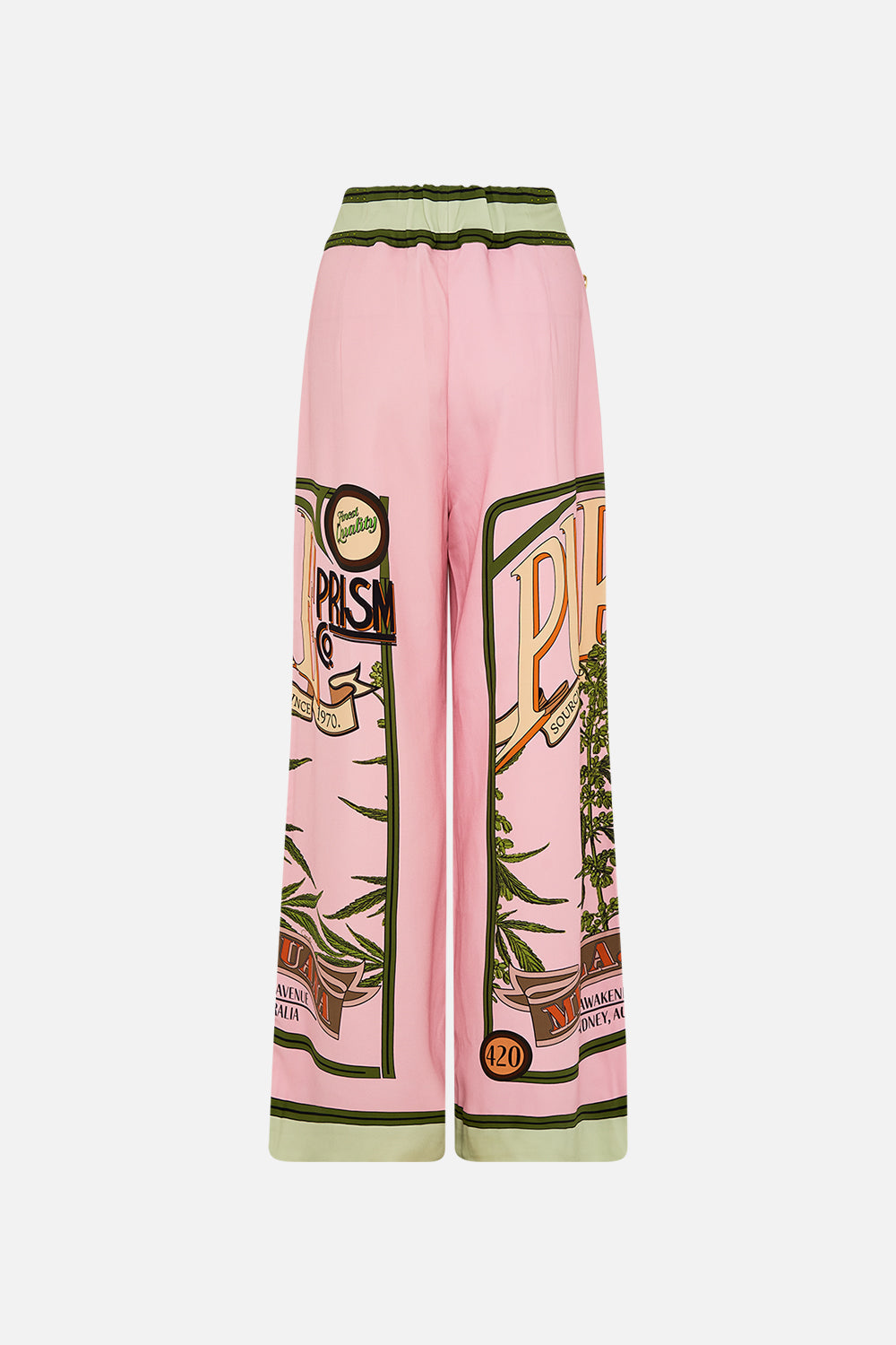 CAMILLA wide leg pants in Lets Chase Rainbows print 