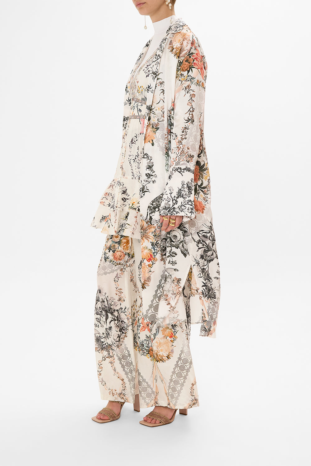 CAMILLA silk dress in De Haar Memoirs print