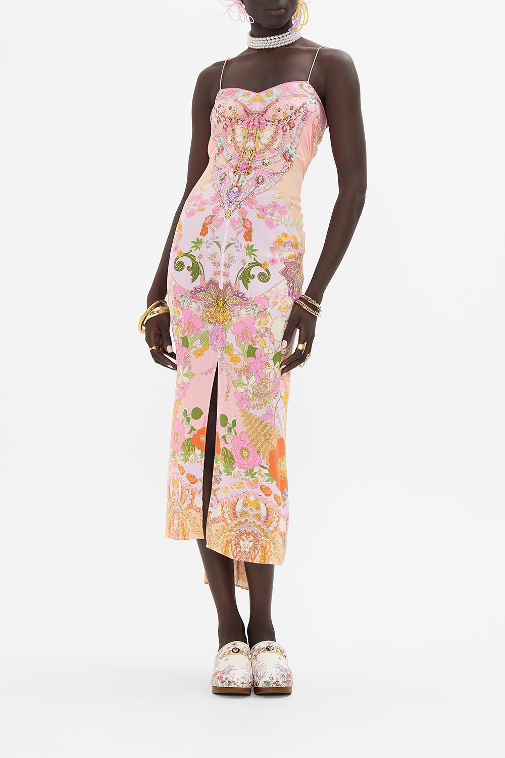 CAMILLA kaftan in Clever Clogs print