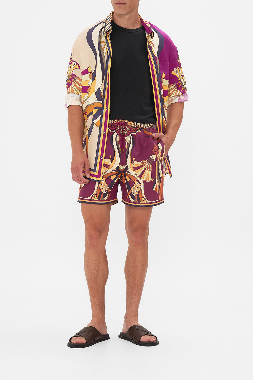 The CAMILLA FRILL COLLARED BLOUSE ADORNED IN ANTIQUITY in our  print.