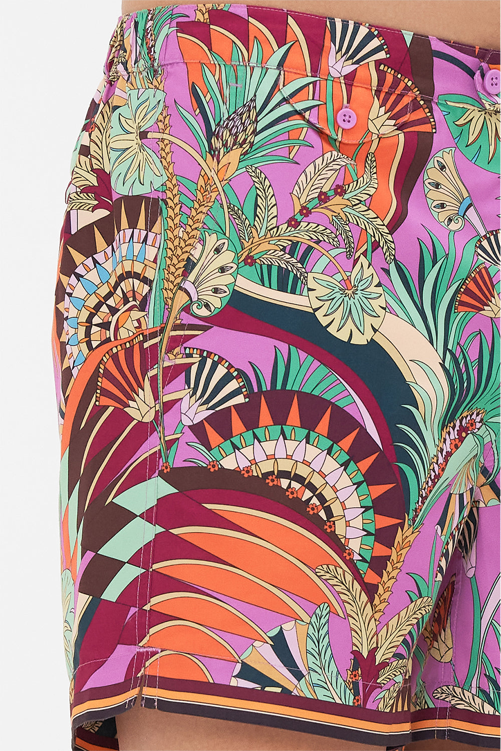 The CAMILLA SHIFT SHIRT DRESS WITH  GILDED MESH CUFF THEY CALLED HER NEFERTARI in our  print.
