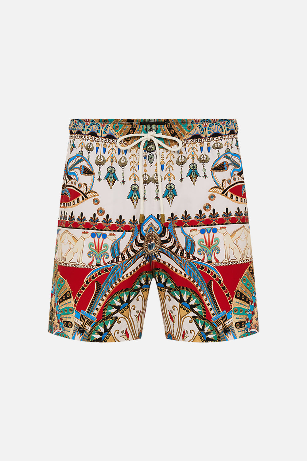 Hotel Franks By CAMILLA Black Mid-Length Boardshort in Valley Of The Queens print