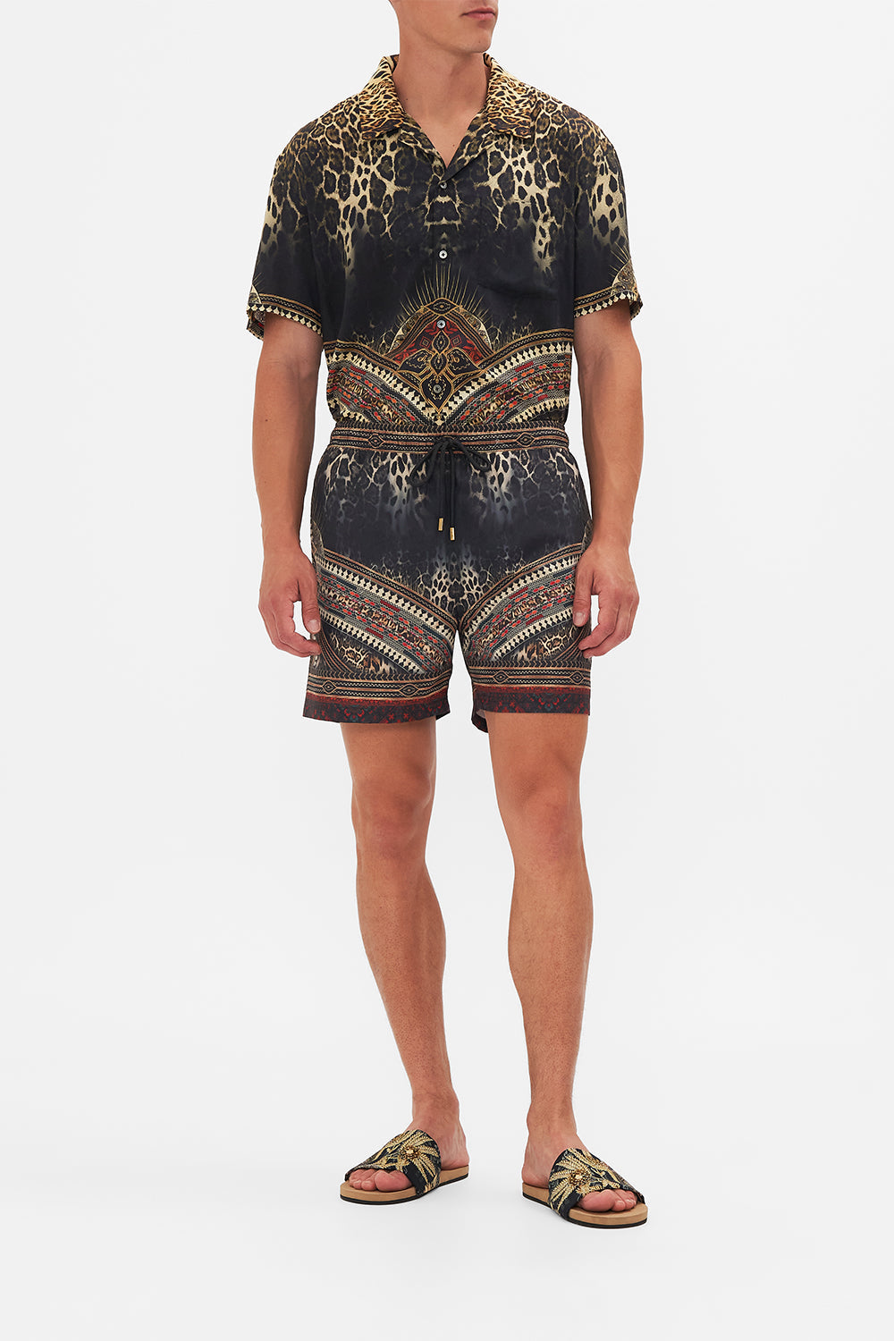 Hotel Franks By CAMILLA Mid Length Boardshort in Pretty Fly for The Sinai Print. 