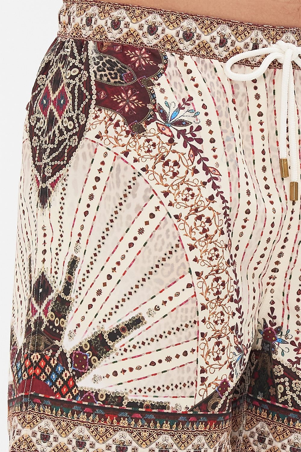 Hotel Franks By CAMILLA Mid Length Boardshort in Nomad Nature Print. 