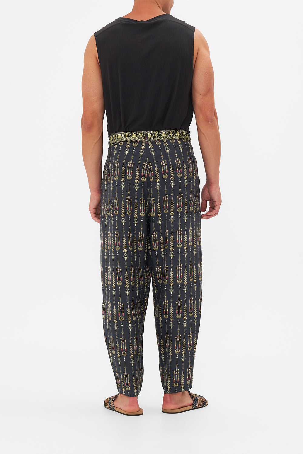 Hotel Franks By CAMILLA Relaxed Dropped Crotch Pant in They Called Her Nefertari print.