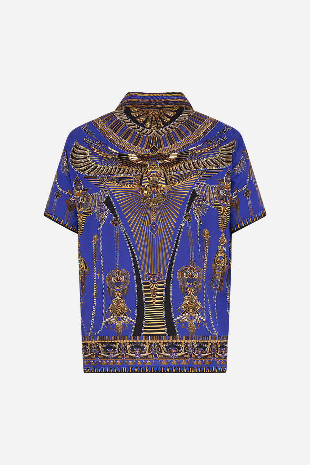 Hotel Franks By CAMILLA short sleeve camp collared shirt in My Fair Pharaoh print