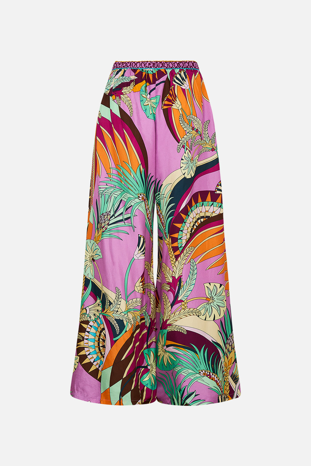 The CAMILLA GATHER NECK HARDWARE TOP DESERT VISIONS in our  print.