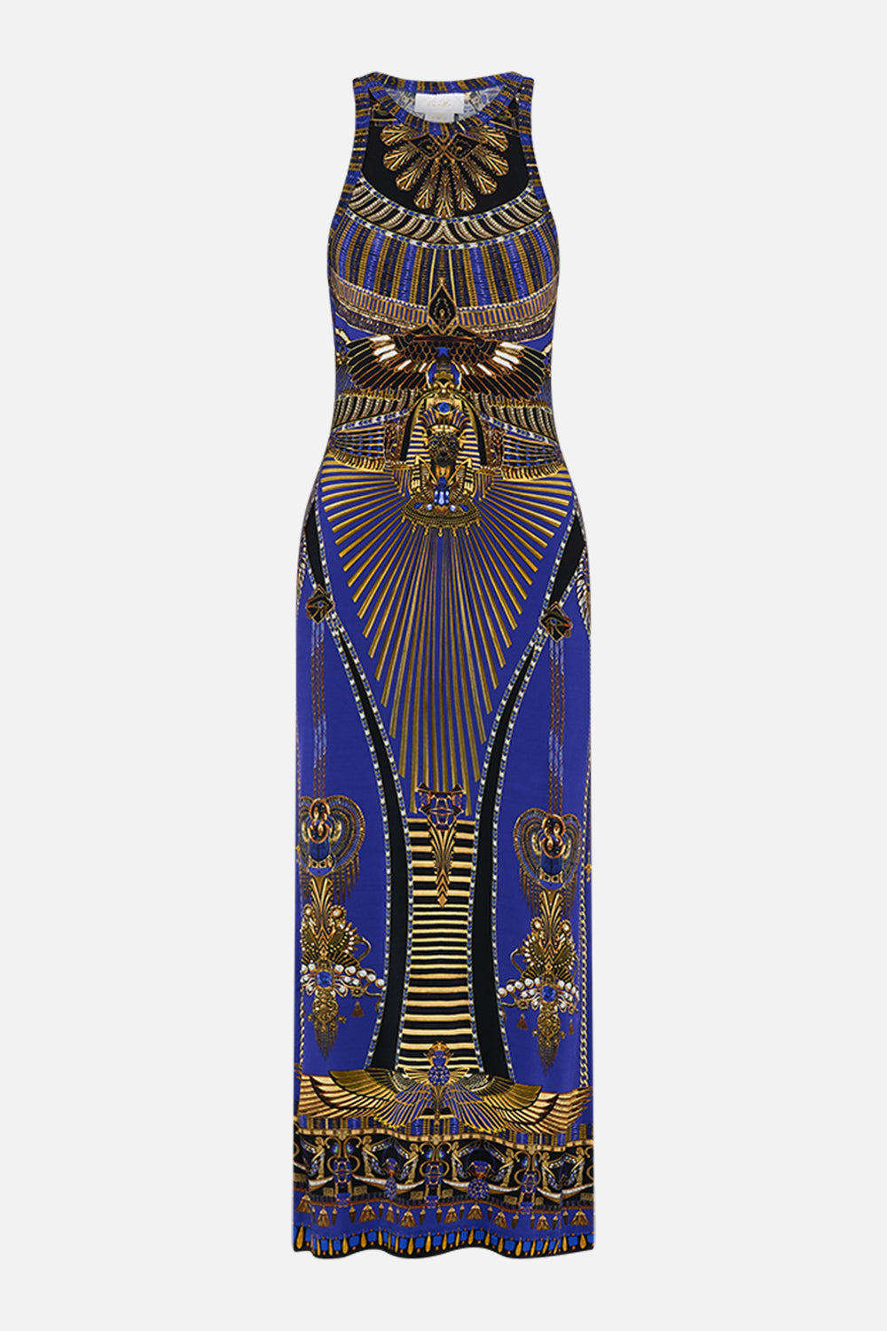 CAMILLA Jersey Tank Dress in My Fair Pharaoh print. 