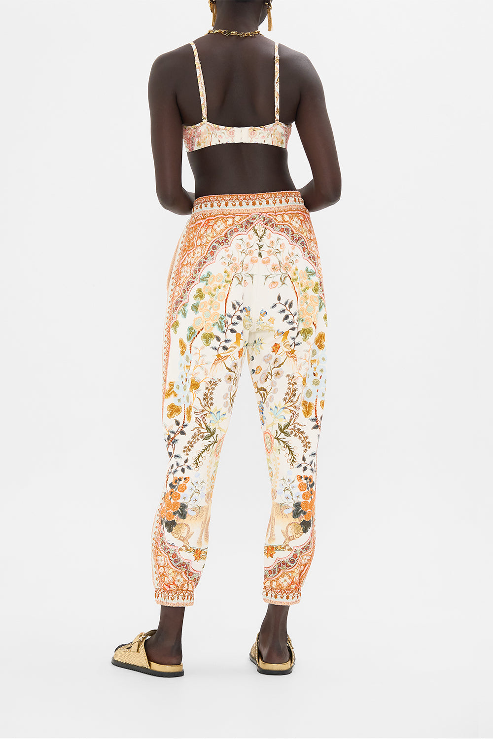 CAMILLA Jersey Track Pant in Honour of Heirlooms print