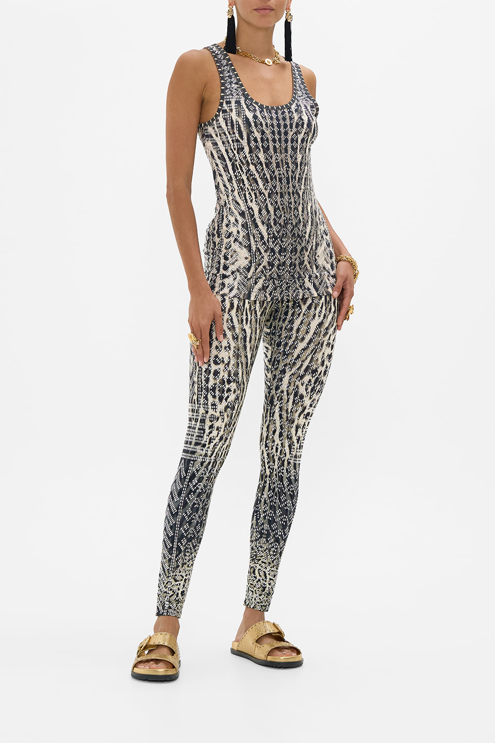 The CAMILLA DOUBLE BREASTED SOFT JACKET SONG OF THE SCARAB in our  print.
