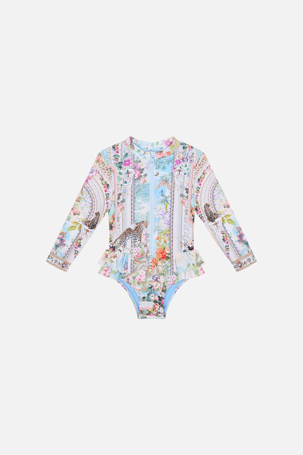 Milla By CAMILLA Floral Babies Zip Paddlesuit With Frills in We Always Have Alexandria Print. 