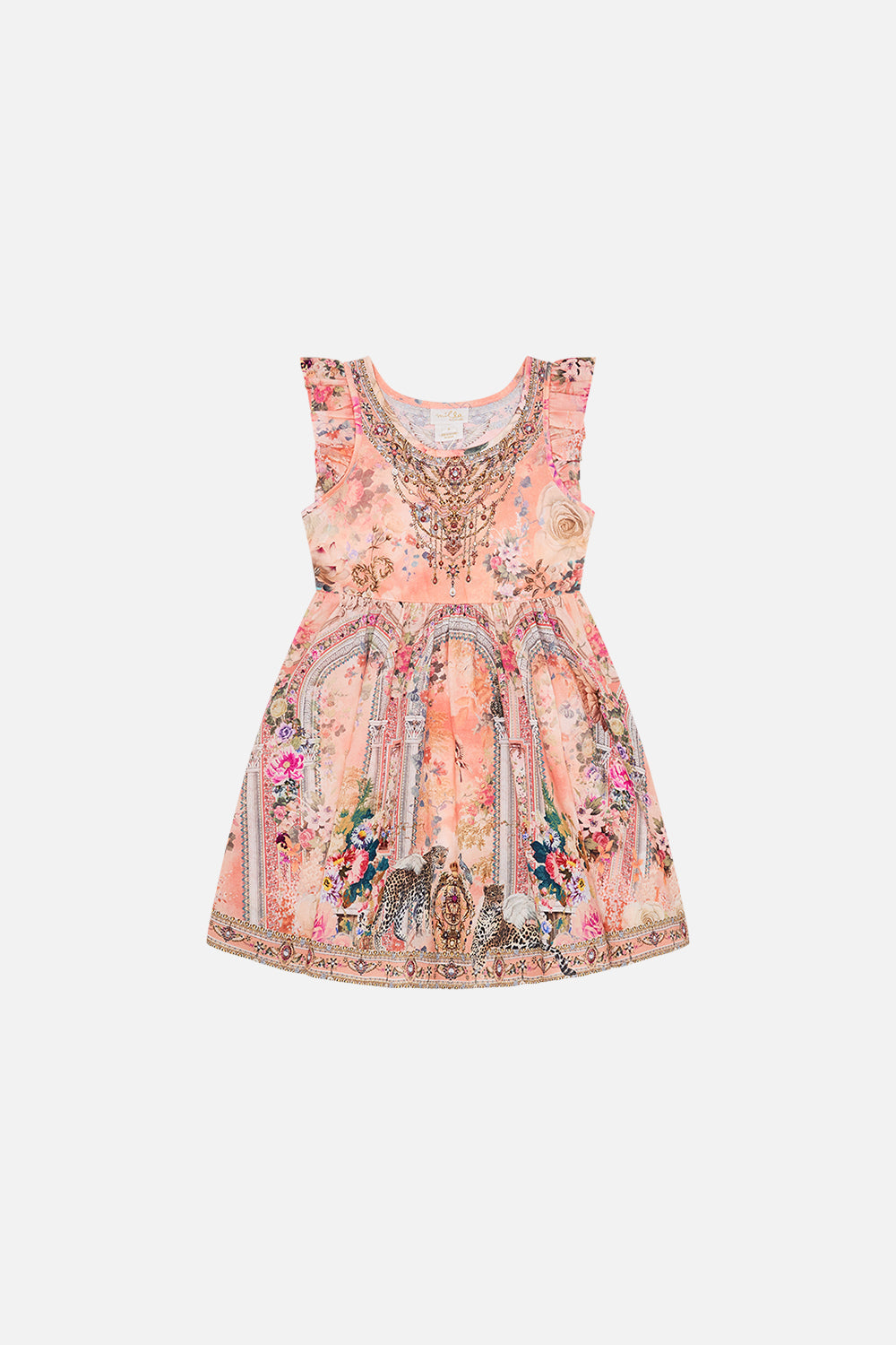 JERSEY WOVEN MINI FRILL DRESS 4 10 JEWELLERY PALACE