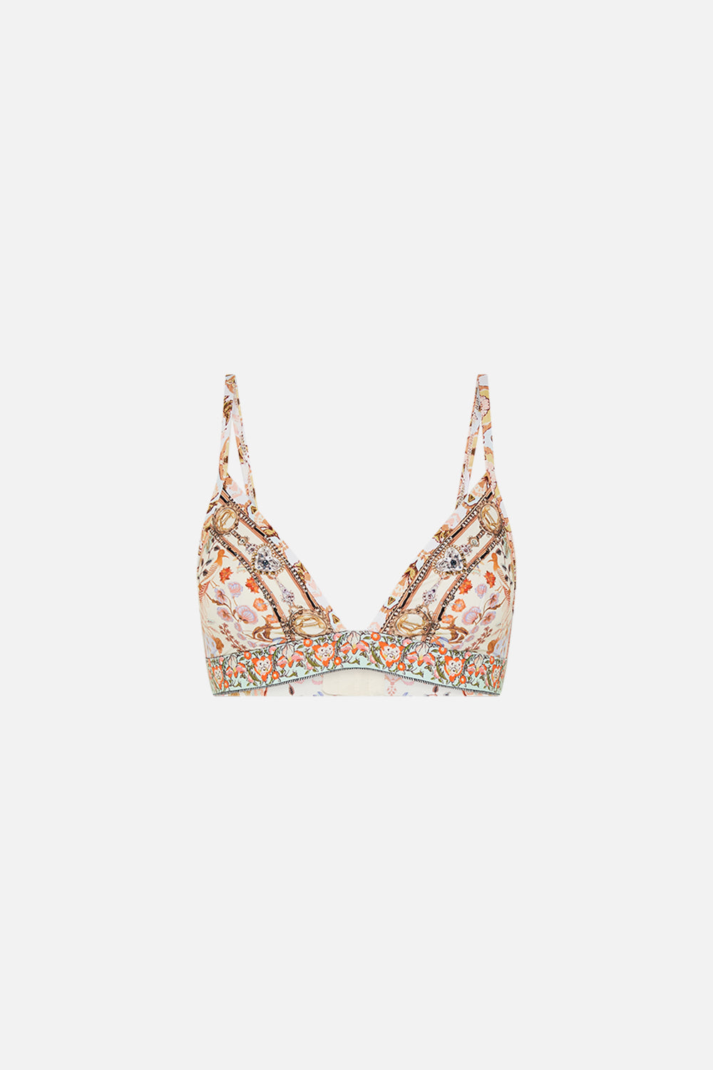 CAMILLA Soft Bra with Back Clip in Honour of Heirlooms print