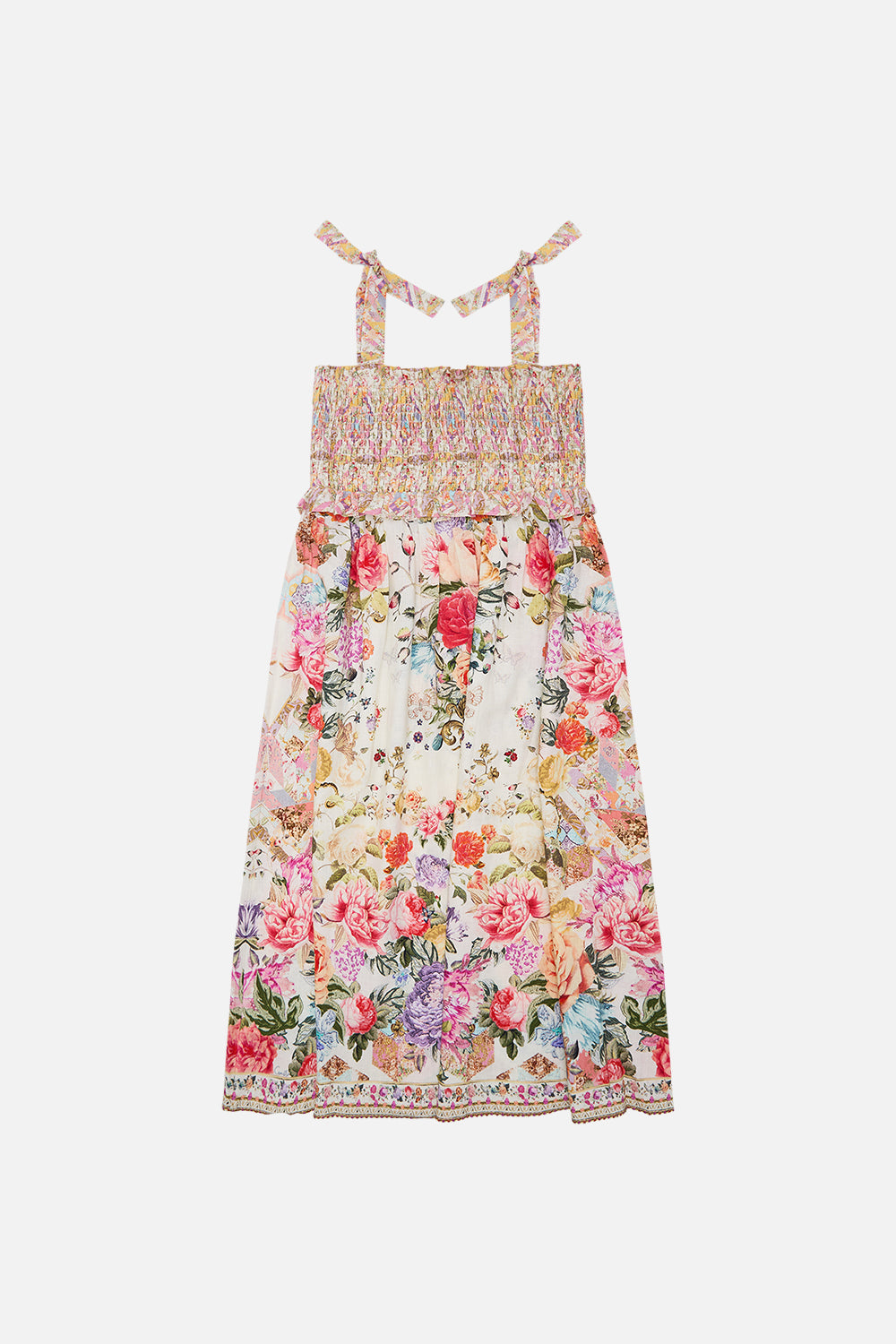 Milla by CAMILLA floral kids maxi dress with shirring pockets (12-14) in Sew Yesterday