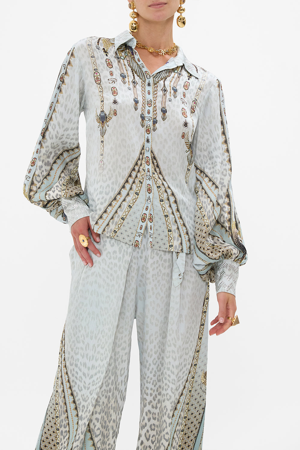 SPLIT SLEEVE BLOUSE SAHARA STARLET