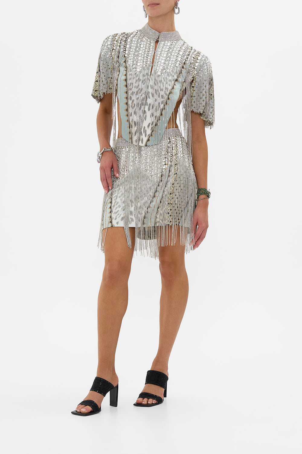 BEADED GILET SAHARA STARLET