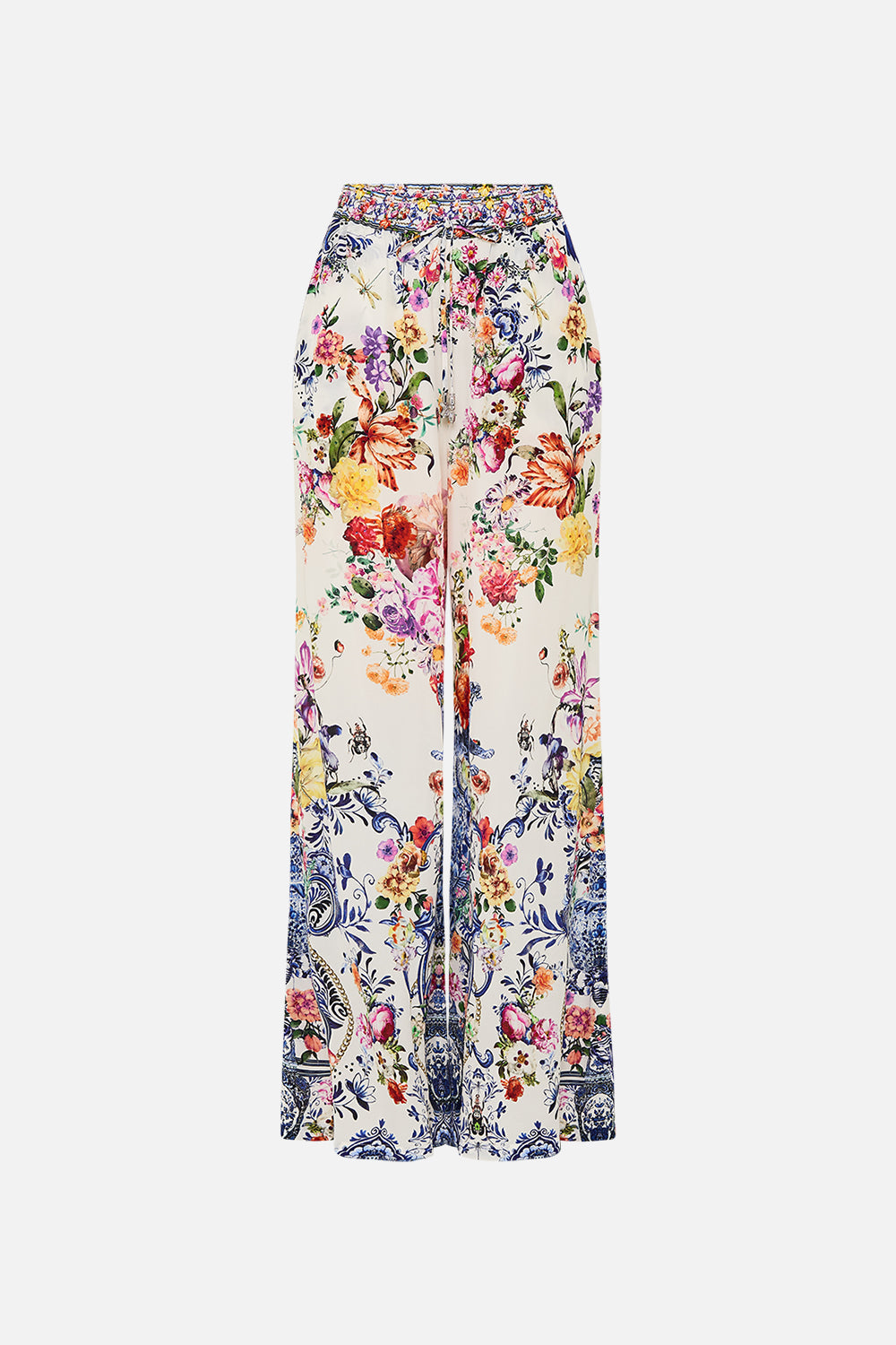 CAMILLA silk pants in Dutch Is Life print