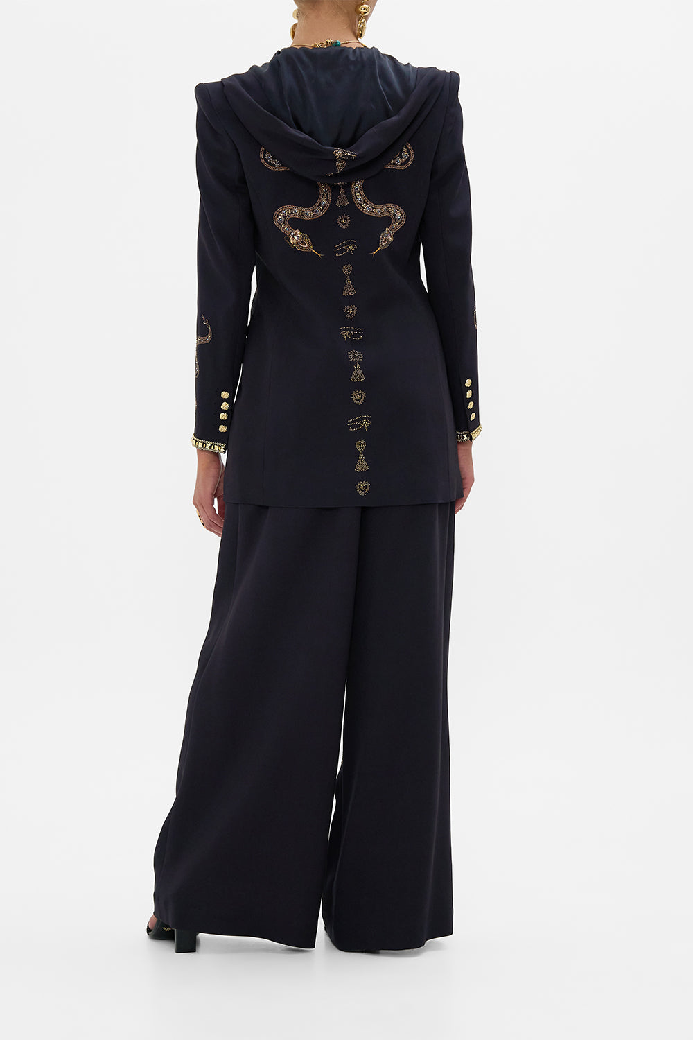 WIDE LEG WAISTED PANT CALL ME CLEOPATRA