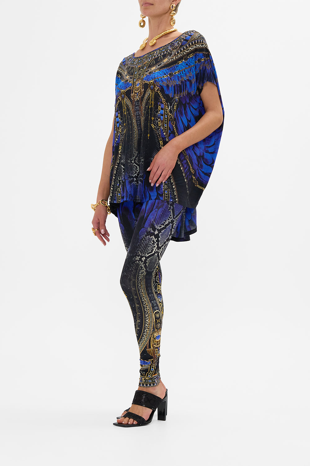 CAMILLA Leggings in Other Side of the Oasis print.