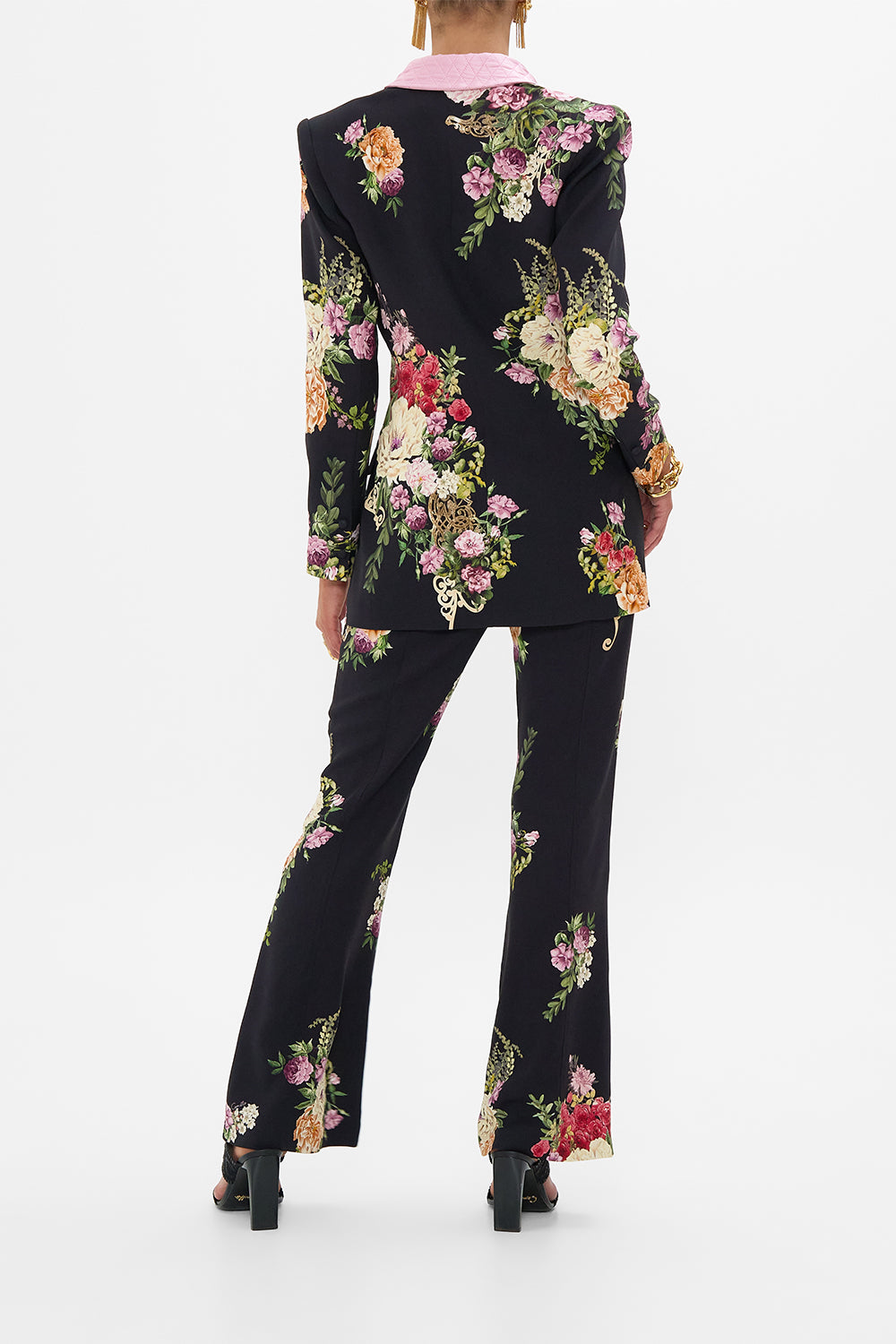 TAILORED DOUBLE BREASTED JACKET ADORNED IN ALEXANDRIA