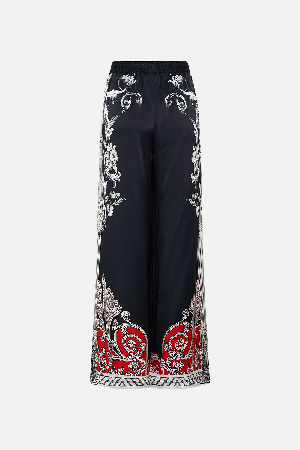 The CAMILLA METAL EYELET KAFTAN ROCOCO GLOW in our  print.