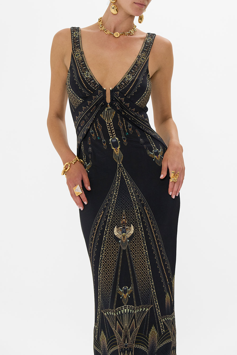 HARDWARE DETAIL TANK DRESS CALL ME CLEOPATRA