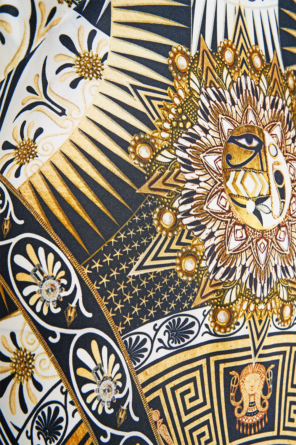 V NECK LONG BIAS SLIP DRESS WITH TRAIN TEMPLES OF DENDARA