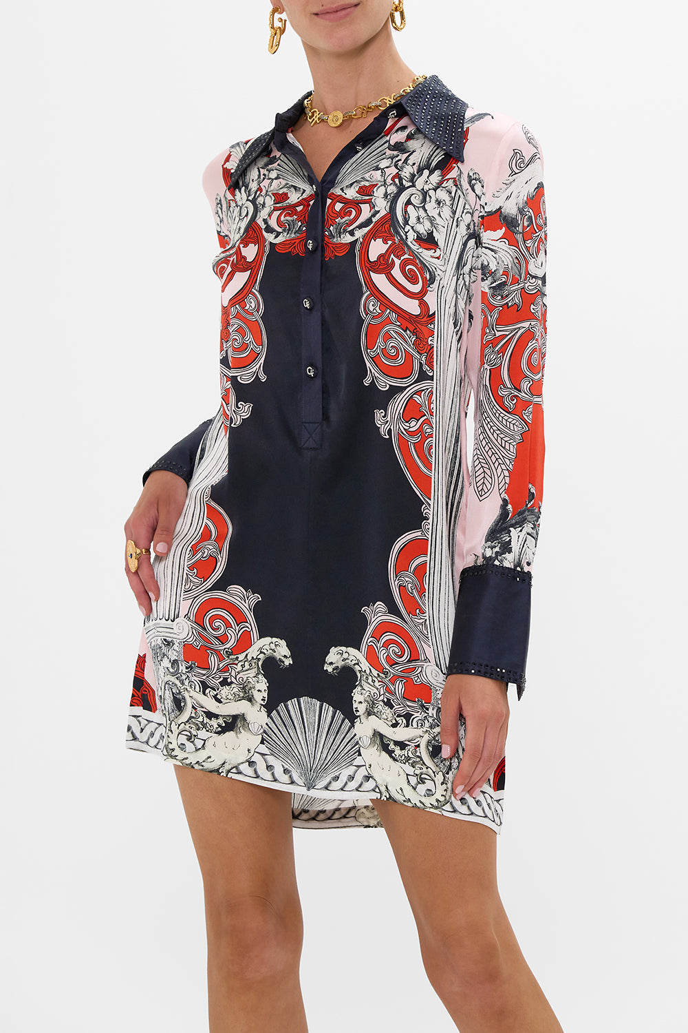 MINI SHIRT DRESS MARK OF MEDUSA