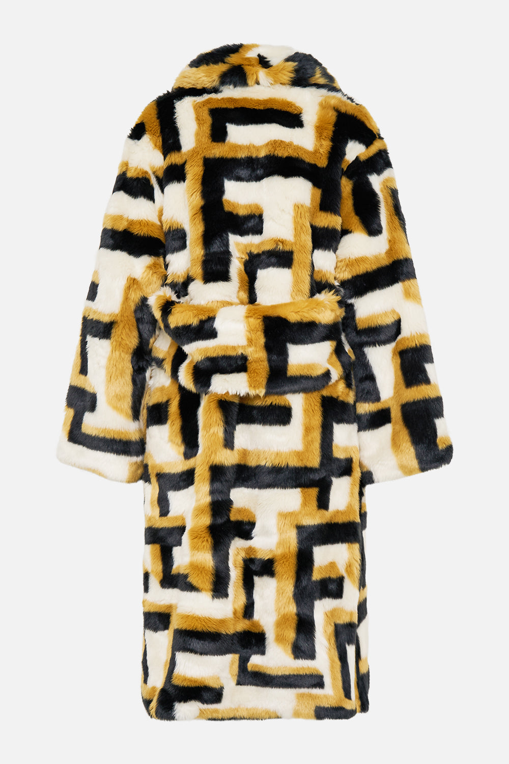 LONG TEDDY COAT - MONOGRAM TEMPLES OF DENDARA