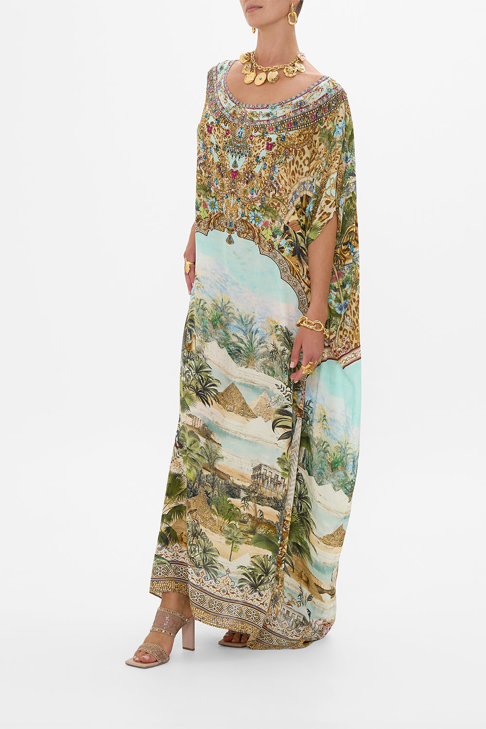 ROUND NECK KAFTAN VIEWS OF THE VALLEY