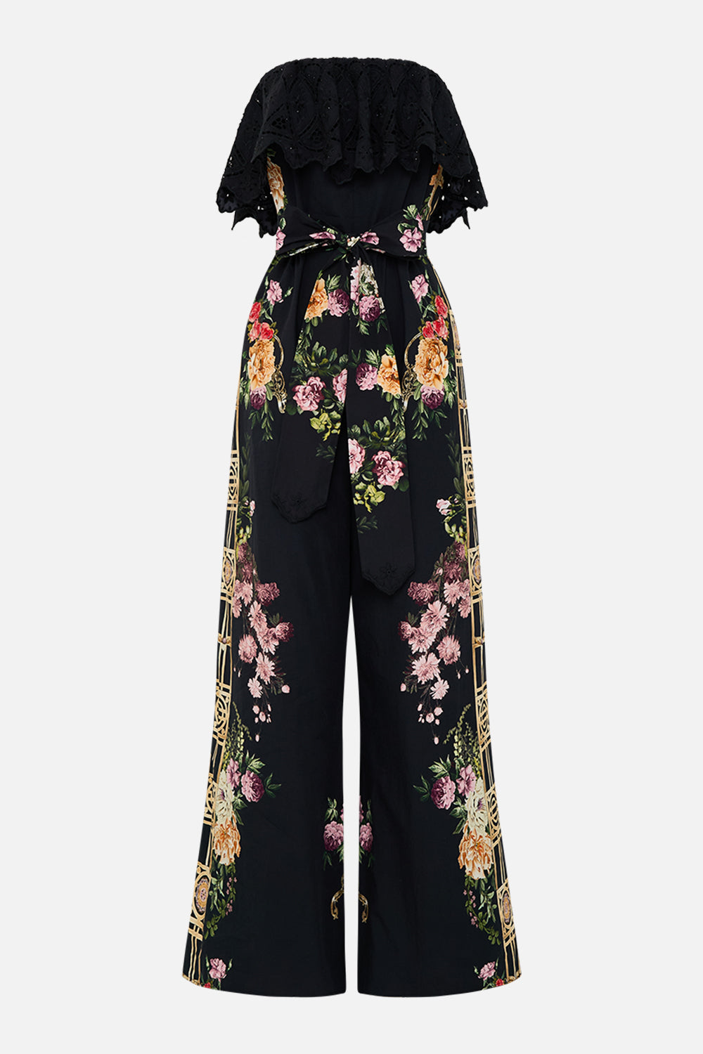 The CAMILLA LONG SPLIT FRONT TWIST JERSEY DRESS PALACIO POETRY in our  print.