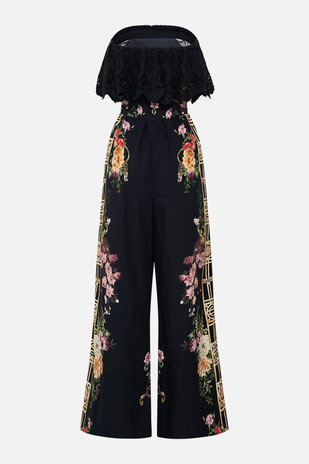 The CAMILLA LONG SPLIT FRONT TWIST JERSEY DRESS PALACIO POETRY in our  print.