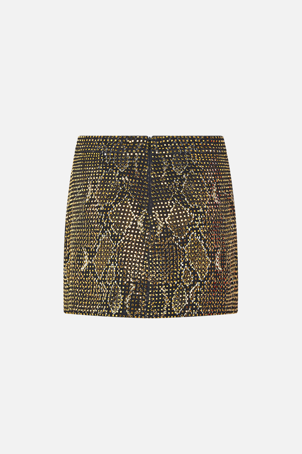 The CAMILLA MINI SKIRT NUBIAN NIGHTS in our  print.