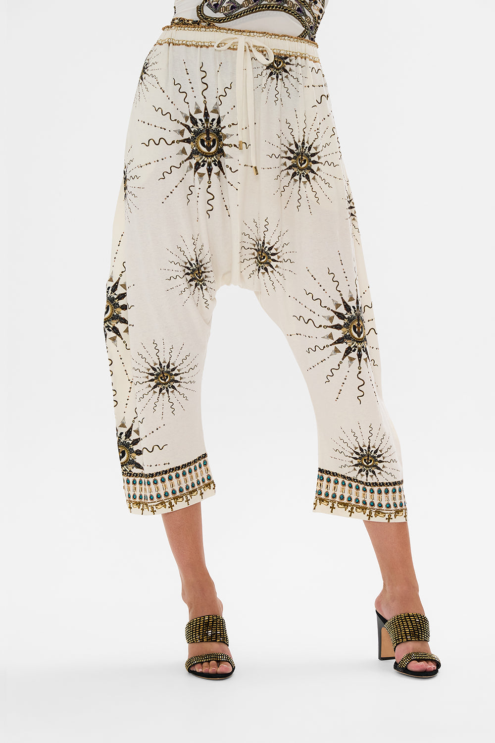 The CAMILLA T BACK SHOESTRING TOP TEMPLES OF DENDARA in our  print.