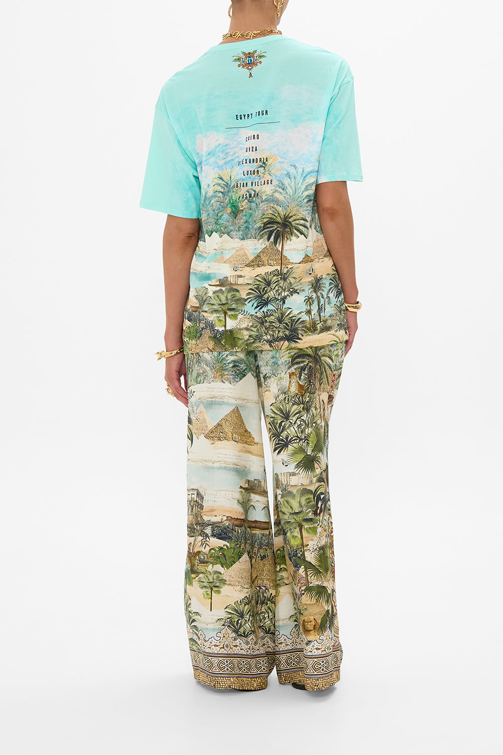 The CAMILLA A LINE FRILL DRESS FLOR FANTÁSTICA in our  print.