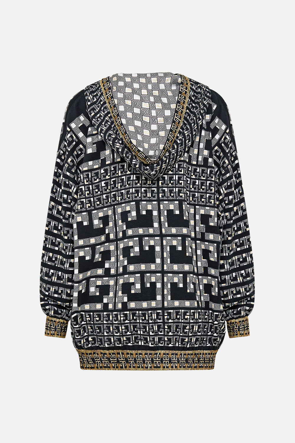 SILK HEM BAND BOYFRIEND HOODIE READ MY GLYPHS