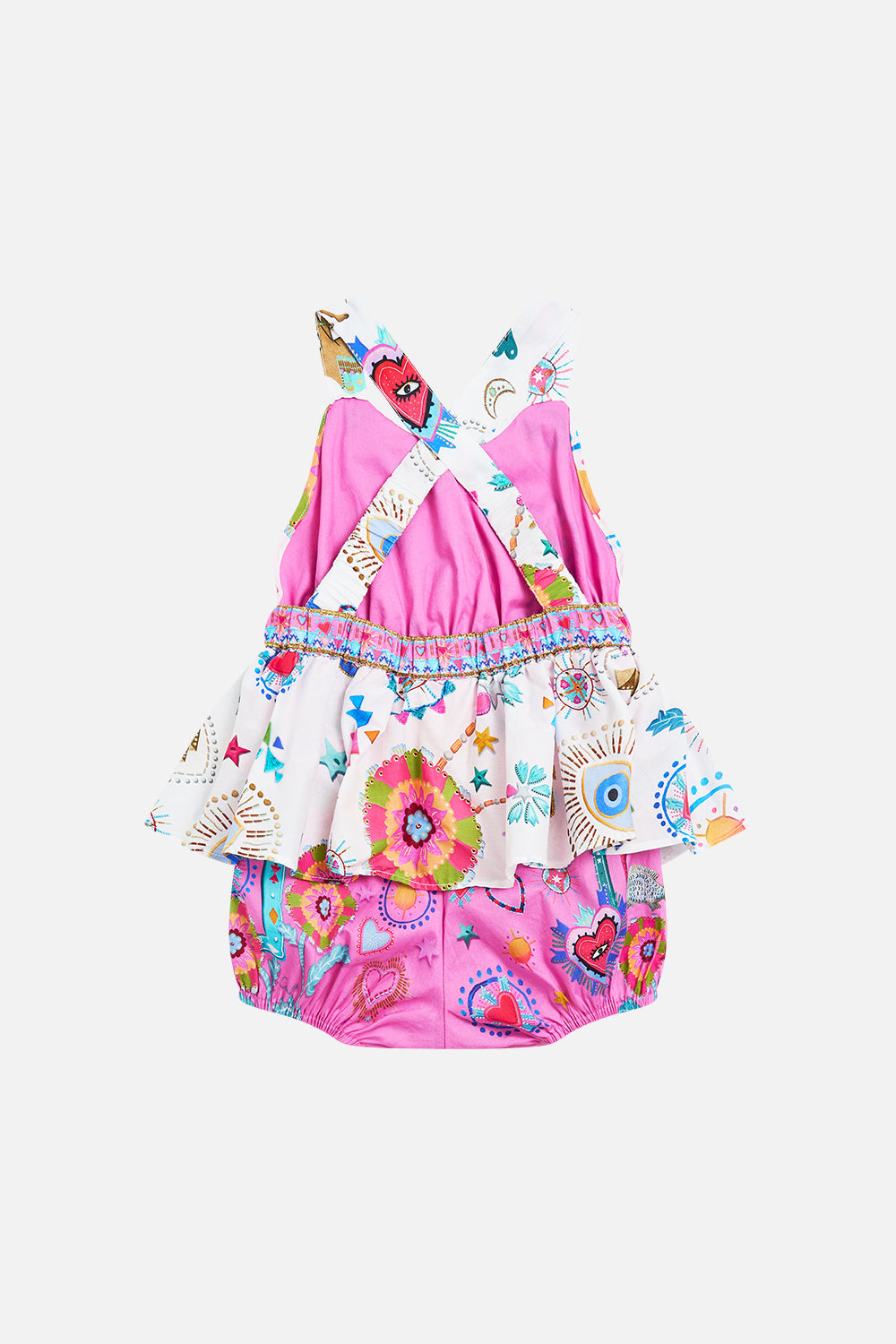 BABIES FRILL JUMP DRESS RAINBOW ROADS