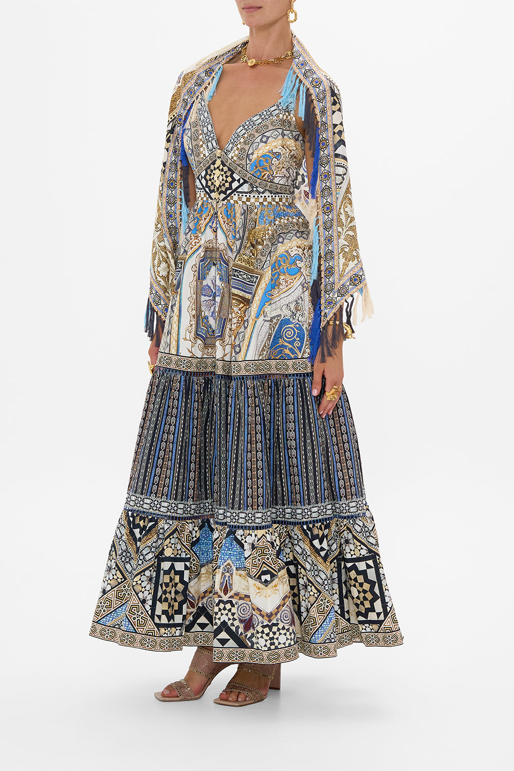 DIAMOND SCARF WITH TASSELS MAKE ME YOUR MOSAIC