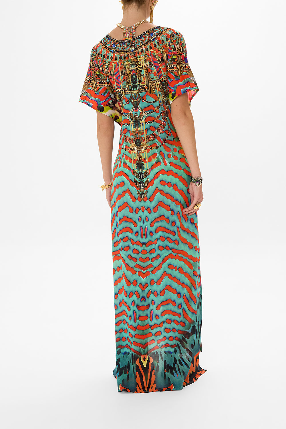 CAMILLA Cover Up with Front Splits in Desert Visions print.