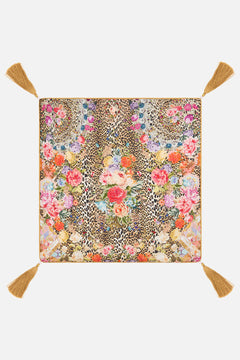 VILLA BY CAMILLA XXC Beige Small Square Cushion in Heirloom Anthem