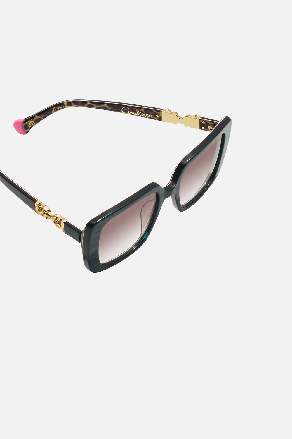 HAPPY IN THE HAMPTONS SUNGLASSES EMERALD MARBLE