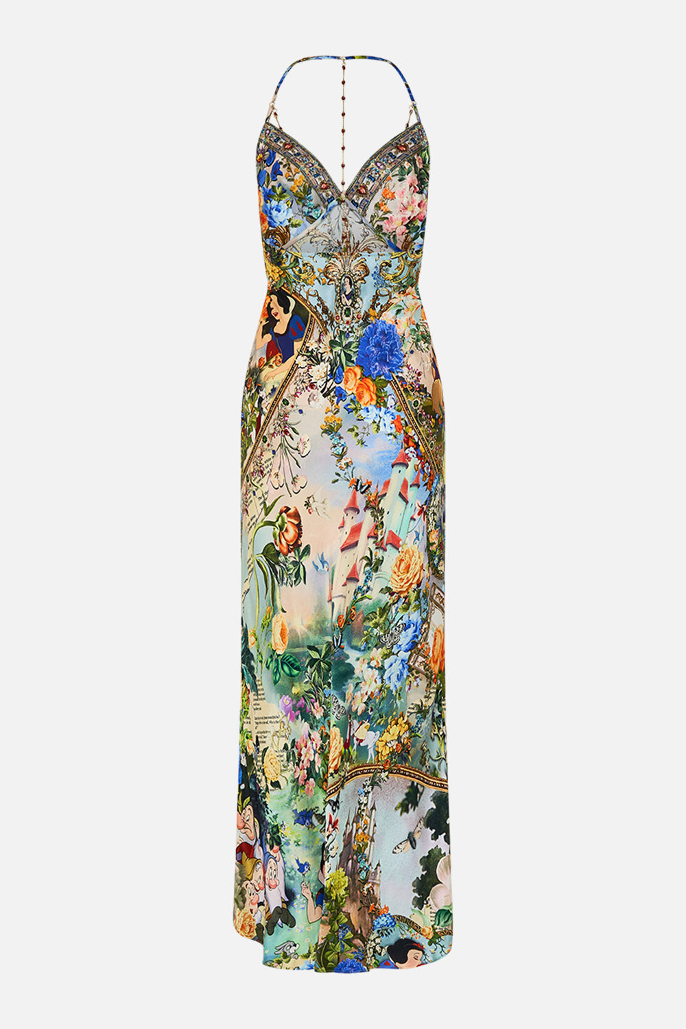Disney CAMILA silk slip dress in The Kindest One Of All print