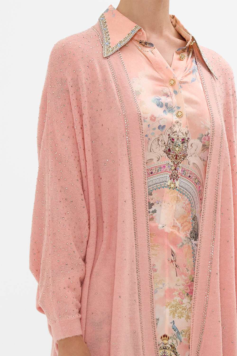CAMILLA Floral Soft Knit Layer in The Jewellery Palace Print. 