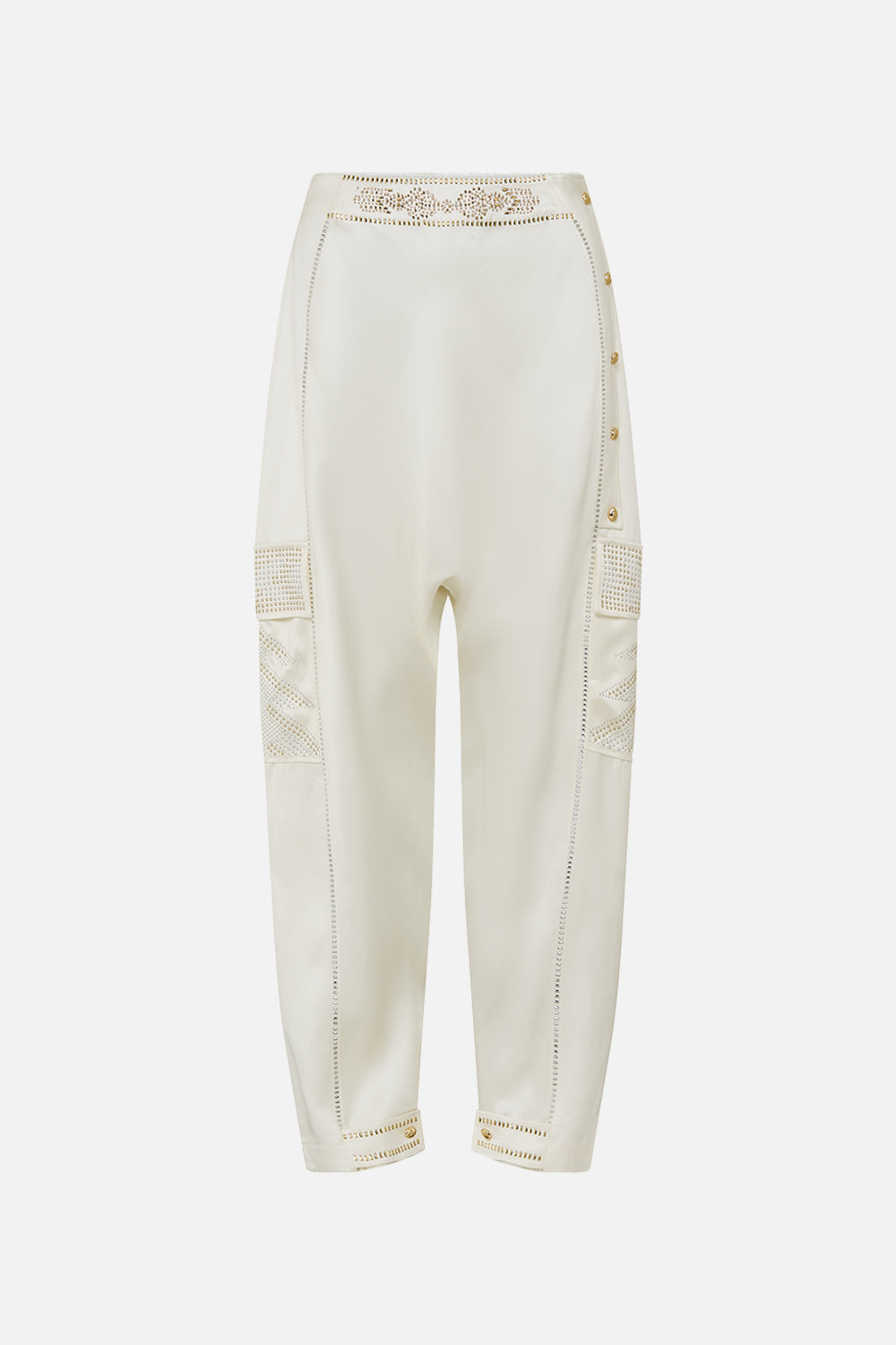 CAMILLA Harem Pant with Side Snaps in Valley Of The Queens print