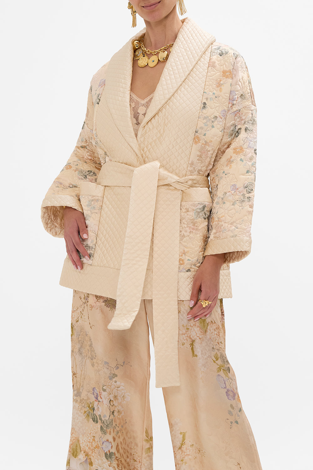 The CAMILLA LONG SLEEVE CAMP COLLARED SHIRT THE EGYPT EFFECT in our  print.